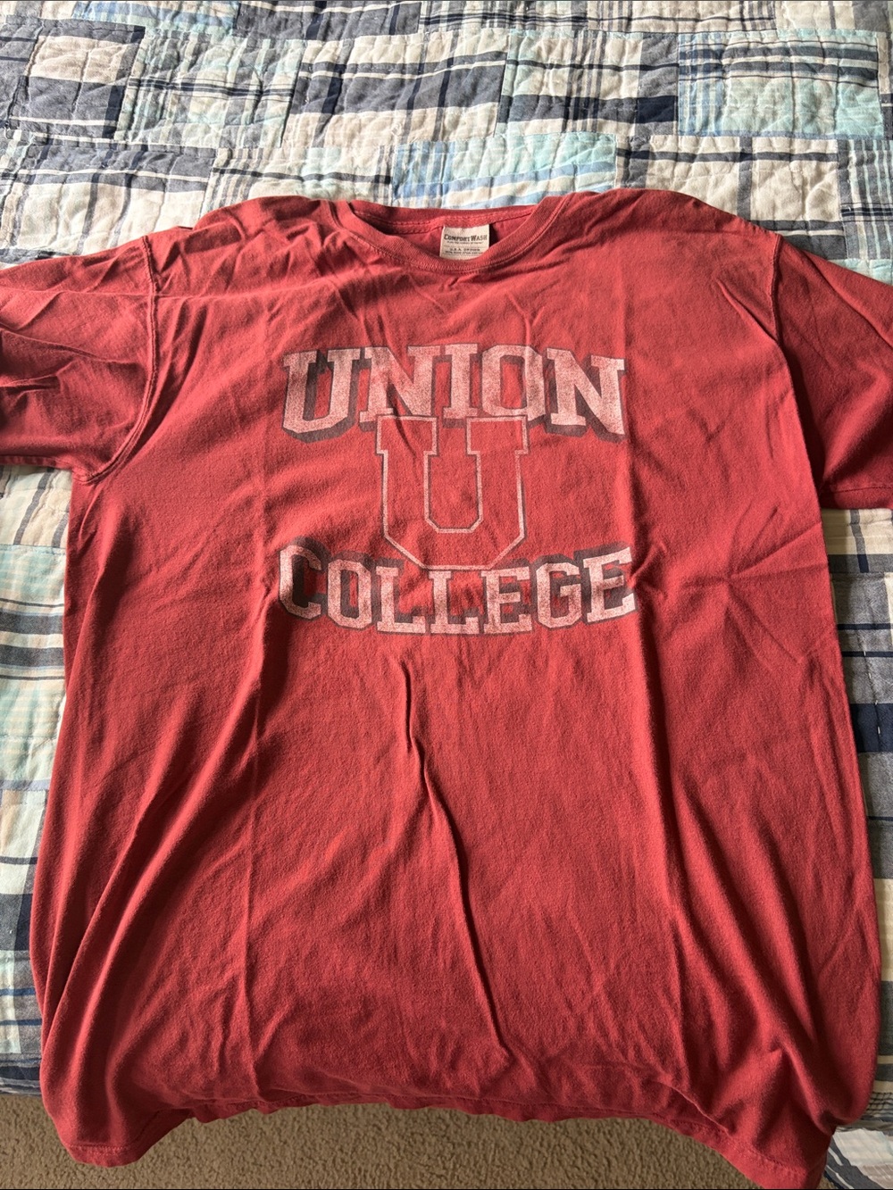 Union College Men's Red Graphic Tee